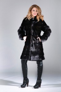 #1432 | ΗΜΙΠΑΛΤΟ ΒΙΖΟΝ ΜΟΝ. ΦΥΣΙΚΟ ΜΑΥΡΟ ΜΕ ΚΟΥΚΟΥΛΑ